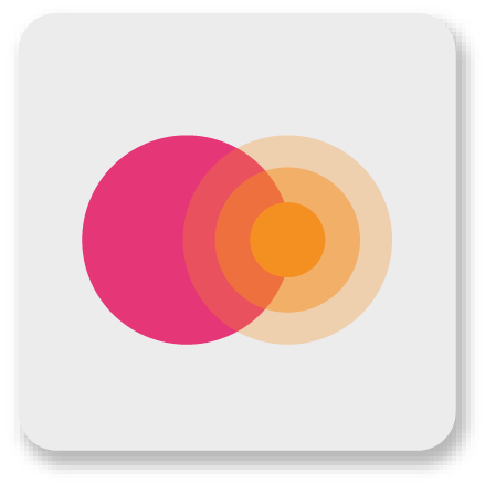 Pink and orange dots